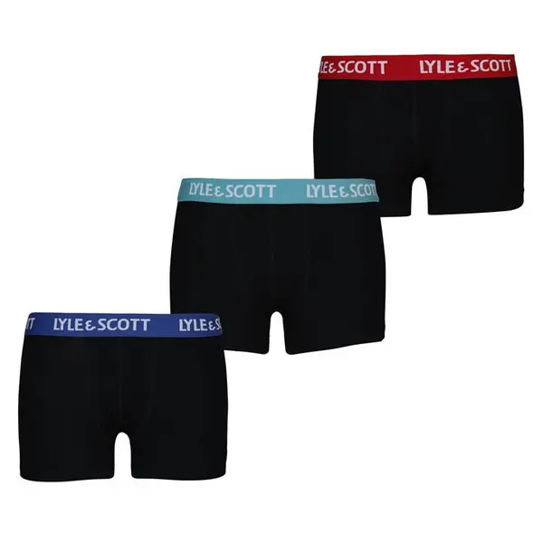 Image of Lyle and Scott SolidBox3PBoxer Jn99 Boxers 8-9Y Black 42055303175