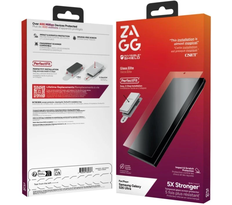 Image of InvisibleShield Glass Elite For Galaxy S26 Ultra