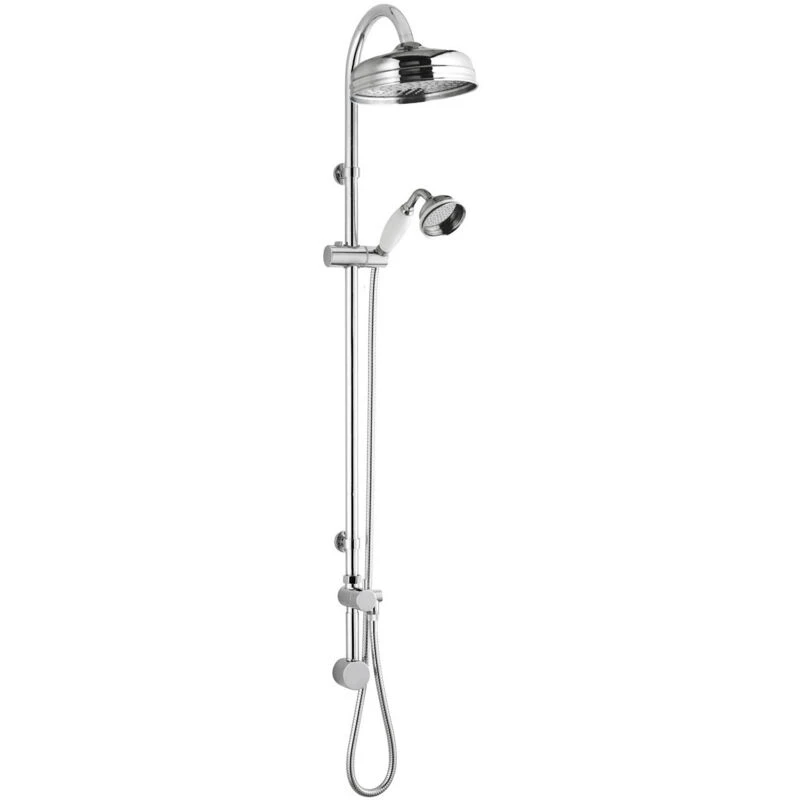 Image of ULTRA Ultra - Old London Chrome Rigid Riser Shower Kit with Concealed Elbow - A3238 a3238