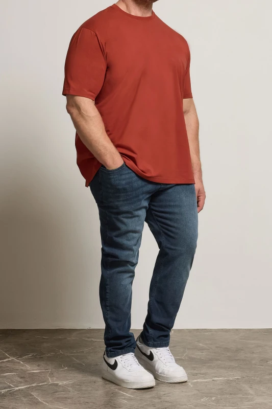 Image of BadRhino Washed Denim Stretch Jeans Blue