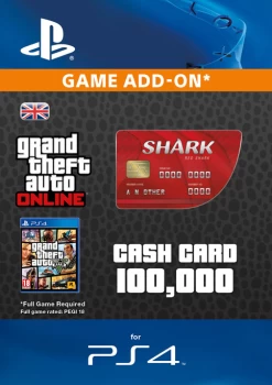 Image of GTA V - Red Shark Cash Card - Digital Code