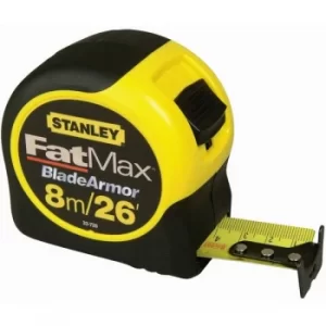 Image of Stanley FatMax Blade Armor Metric/Imperial Tape Length: 8m (26ft) x Width: 32mm