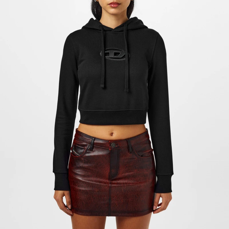 Image of Diesel Slim Hoodie Black female 14