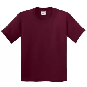 Image of Gildan Youth Unisex Heavy Cotton T-Shirt (M) (Maroon)