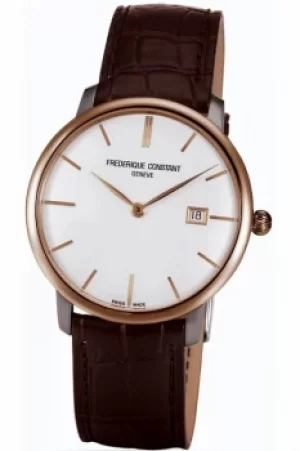 Image of Mens Frederique Constant Slim Line 18ct Gold Automatic Watch FC-306V4STZ9