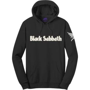 Image of Black Sabbath - Logo & Daemon Mens Medium Pullover Hoodie - Black