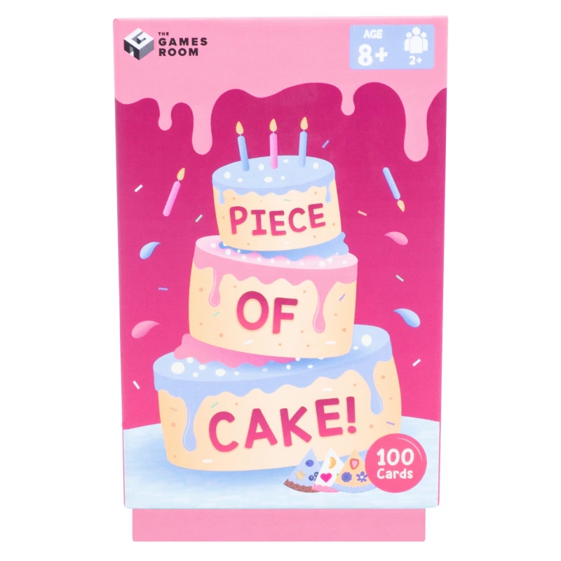 Image of Fizz Creations Piece of Cake Card Game Ages 6+ 2+ Players Novelty Gift Multi unisex One Size