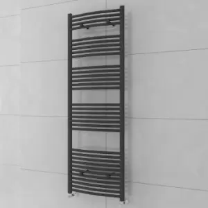 Image of Fjord 1800 x 600mm Curved Grey Towel Radiator