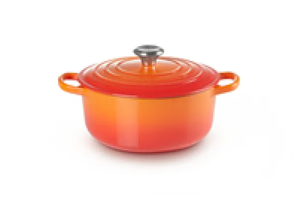 Image of LE CREUSET Signature - 3.3 L - Round - Orange - Cast iron - Enamel - O