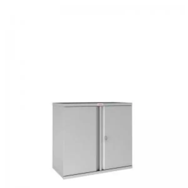 Image of Phoenix SC Series 2 Door 1 Shelf Steel Storage Cupboard in Grey with EXR39771PH