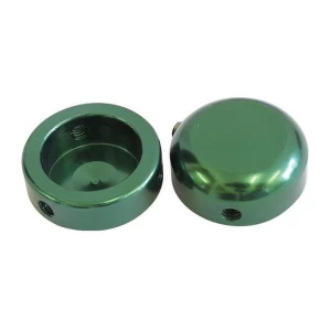 Image of Savage Bar End Plugs Alloy 22.2mm Green