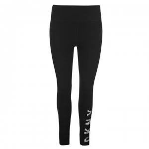 Image of DKNY High Waisted Logo Leggings - Black