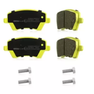 Image of RIDEX PLUS Brake pad set excl. wear warning contact 402B0062P Brake pads,Brake pad set, disc brake MERCEDES-BENZ,RENAULT,NISSAN,CITAN Kasten (415)