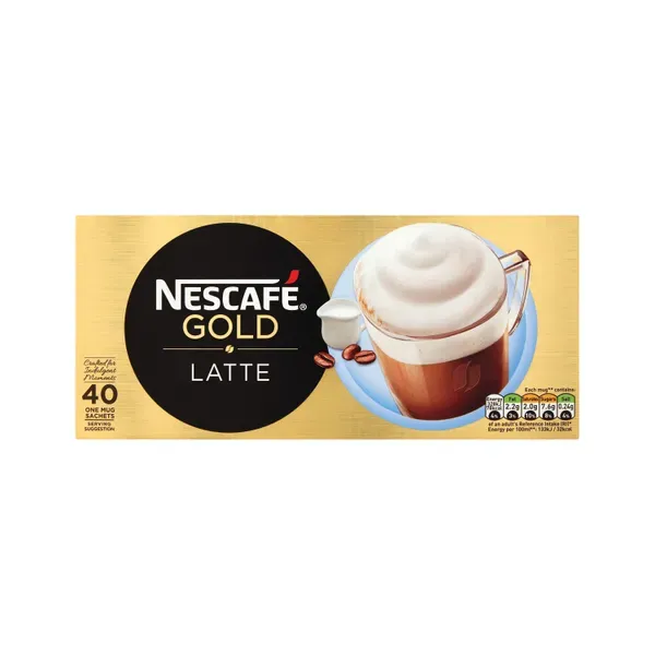 Image of Nescafe Gold Latte Instant Coffee 40 Sachets