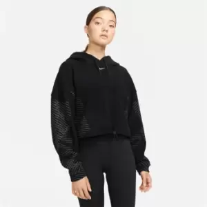 Image of Nike Advantage Fleece Crop Hoodie Womens - Black