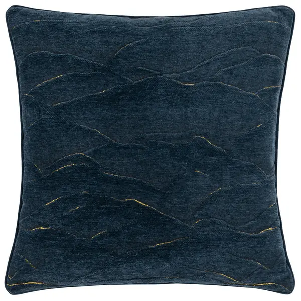 Image of Stratus Cushion Navy, Navy / 45 x 45cm / Polyester Filled