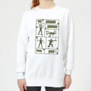 Image of Toy Story Plastic Platoon Womens Sweatshirt - White - M