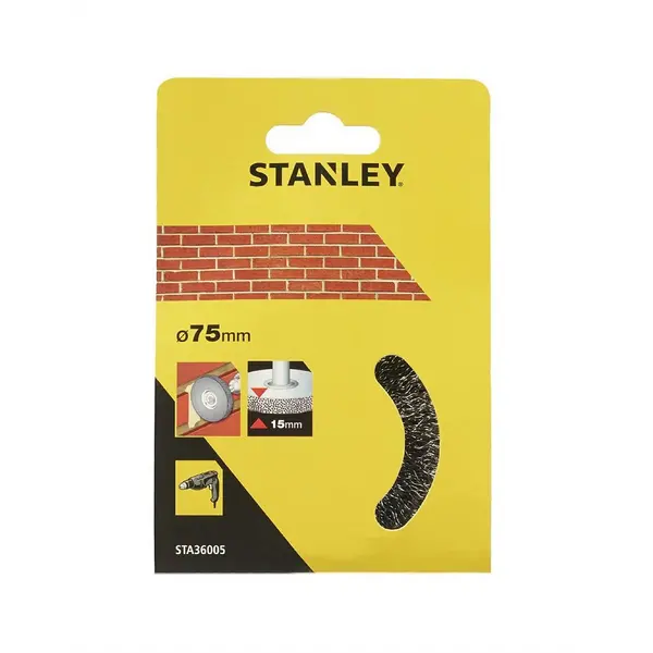 Image of Stanley 75mm Wire Wheel Brush - STA36005-XJ