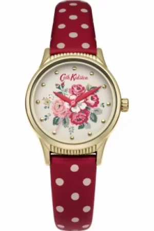 Image of Ladies Cath Kidston Forest Bunch Red Spot Strap Watch CKL012RG
