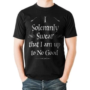 Image of Harry Potter - Mens Solemnly Swear T-Shirt (Black)