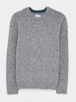 Image of White Stuff Ashby Nep Crew Neck Jumper - Grey