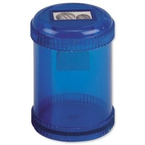 Image of 5 Star Office Pencil Sharpener Plastic Canister Maximum Diameter 8mm Double Hole Coloured