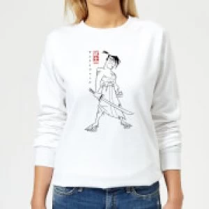 Image of Samurai Jack Kanji Womens Sweatshirt - White - M