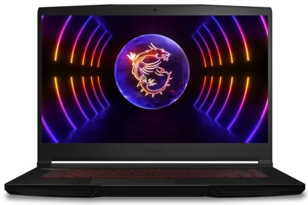 Image of MSI Thin GF63 12UCX-472UK Gaming Laptop, Intel Core i5-12450H, 16GB RAM, 512GB NVMe PCIe SSD, 15.6" 144Hz, NVIDIA GeForce RTX 2050, Windows 11 Ho
