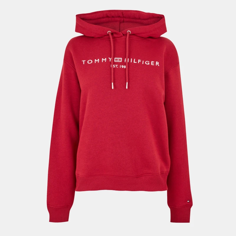 Image of Tommy Hilfiger REGULAR FIT MODERN HOODIE Regatta Red female 10 (S)