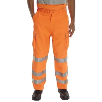 Image of Railspec Trousers Orange - Size 36S