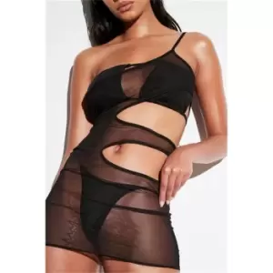 Image of I Saw It First Black Extreme Cut Out Dress Cover Up - Black