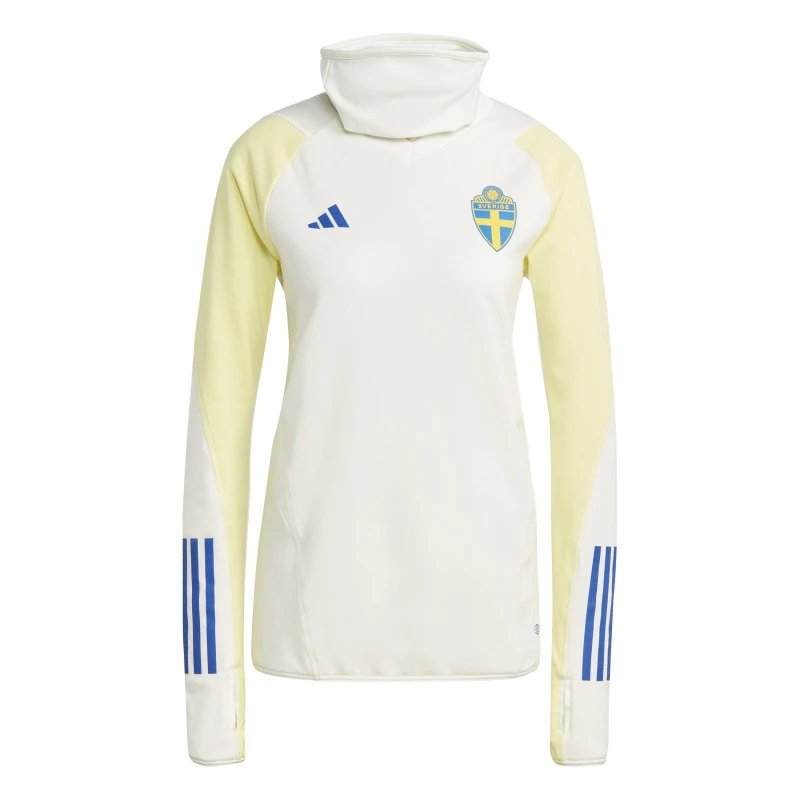 Image of adidas Womens adidas Sweden Pro Warm Top 2023 Off White female 6 (XXS)