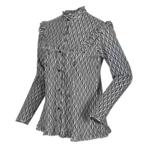 Image of Regatta Orla Kiely Long Sleeve Blouse - SteminVseBlk
