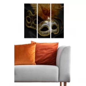 Image of MDF2014551 Multicolor Decorative MDF Painting (3 Pieces)