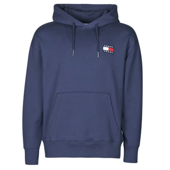 Image of Tommy Jeans TJM TOMMY BADGE HOODIE mens Sweatshirt in Blue - Sizes XXL,S,M,L,XL,XS