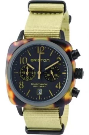 Image of Unisex Briston Clubmaster Classic Acetate Chronograph Watch 14140.PBAM.TS.5.NK