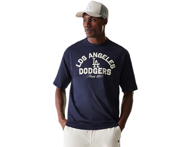 Image of New Era Mlb Heritage Oversized Los Angeles Dodgers T-Shirt Blue L