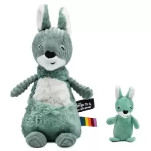 Image of Les Deglingos Allezou The Kangaroo Mum And Baby - Green