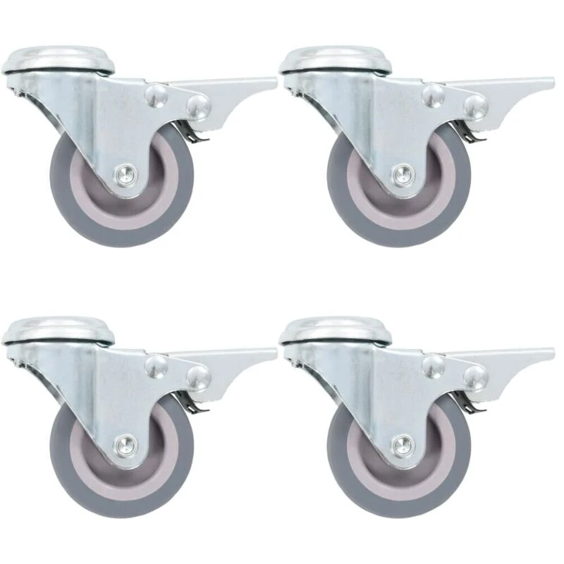 Image of VIDAXL 8 pcs Bolt Hole Swivel Casters 50 mm Vidaxl 8719883716381