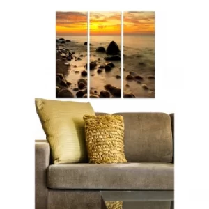 Image of MDF95279905 Multicolor Decorative MDF Painting (3 Pieces)