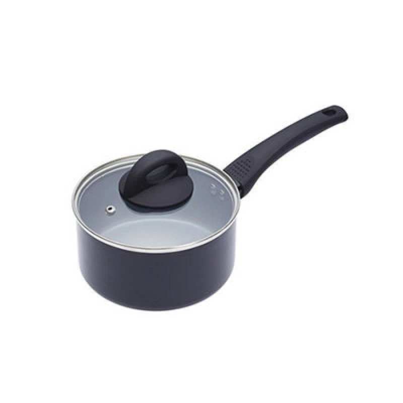 Image of Masterclass Ceramic Non-Stick Induction Ready 16cm Saucepan Grey