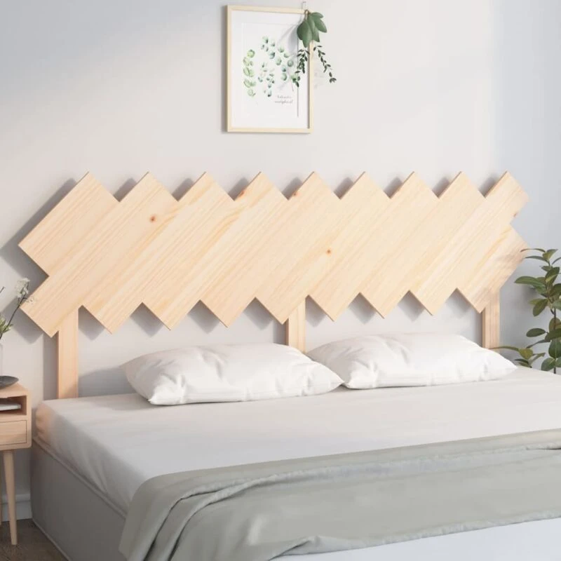 Image of Vidaxl Bed Headboard 178X3X80.5cm Solid Wood Pine, Brown 819235