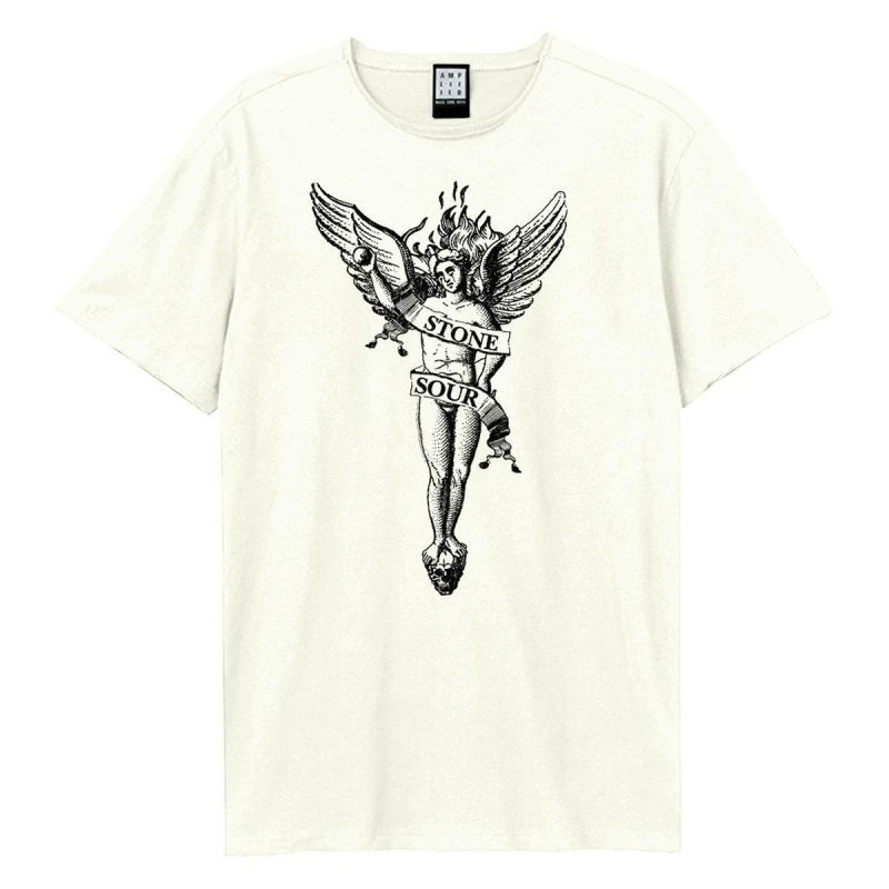 Image of Amplified Amplified Men Angel Stone Sour T-Shirt in White Size: X-Small White XS Male 5063527870940