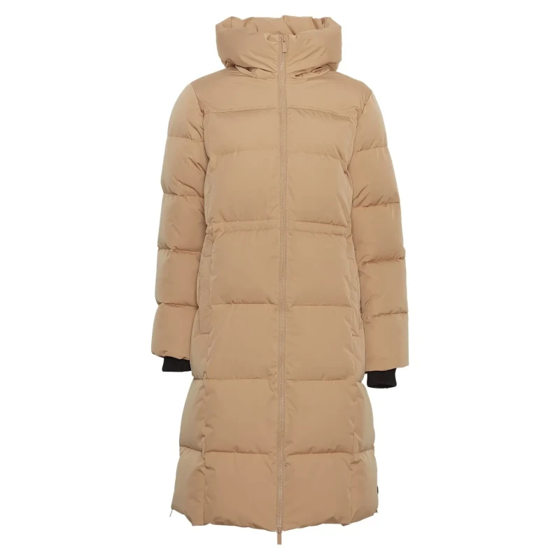 Image of moss copenhagen Womens down jacket Moss Copenhagen Zala Pavinaria Beige Female XS/S