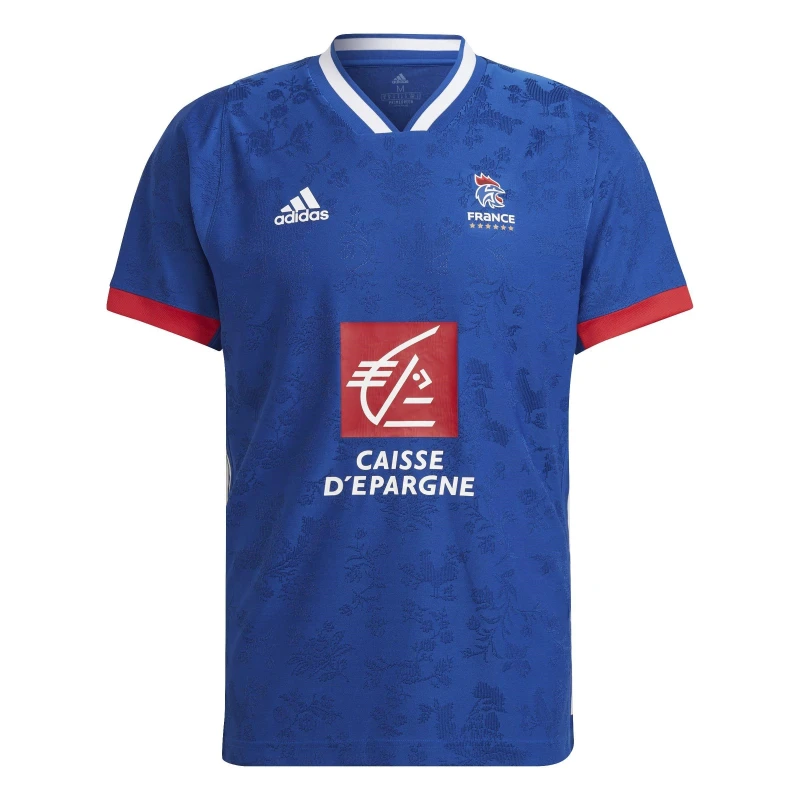 Image of adidas France Handball Shirt Adults - Blue Blue M