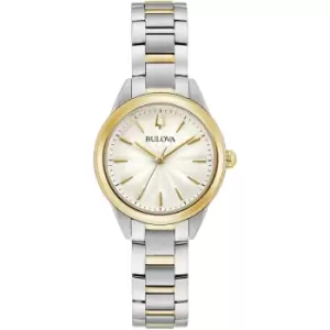 Image of Bulova 98L277 Womens Sutton Two Tone Bracelet Wristwatch