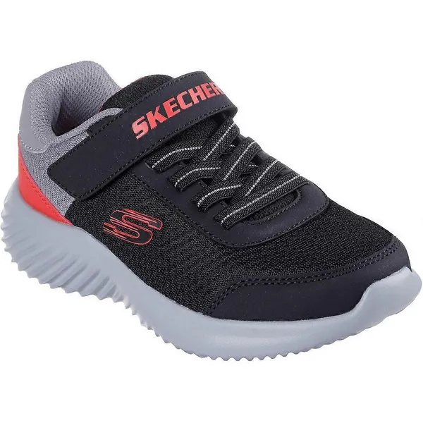 Image of Skechers Boys Bounder Lightweight Trainers UK Size 13 (EU 32) Charcoal Orange SKE2382-CCOR-13