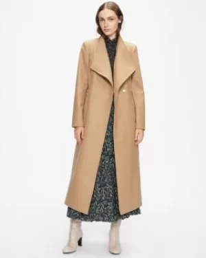 Image of Long Length Wool Wrap Coat