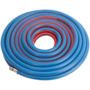 Image of Sealey AH15R/38 Air Hose 15m x Ø10mm with 1/4"BSP Unions Extra-Heavy-Duty