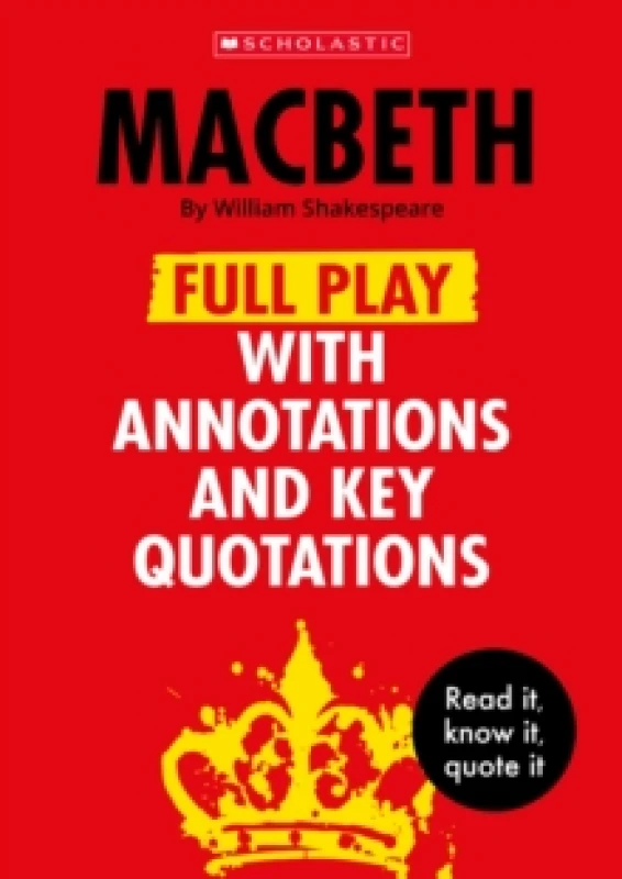 Image of Macbeth: Full Play with Annotations and Key Quotations Paperback / softback